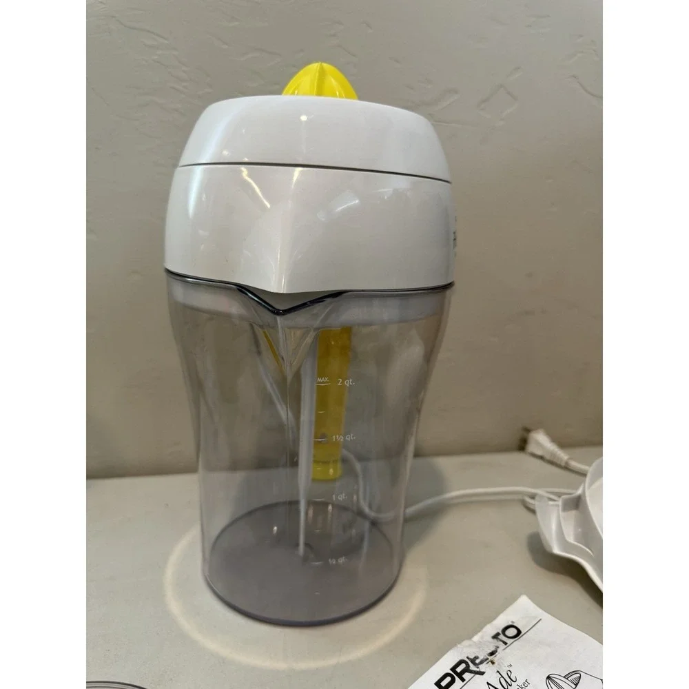 Presto HomeAde Electric Lemonade Maker Model 02621 Manual and Accessories No Box